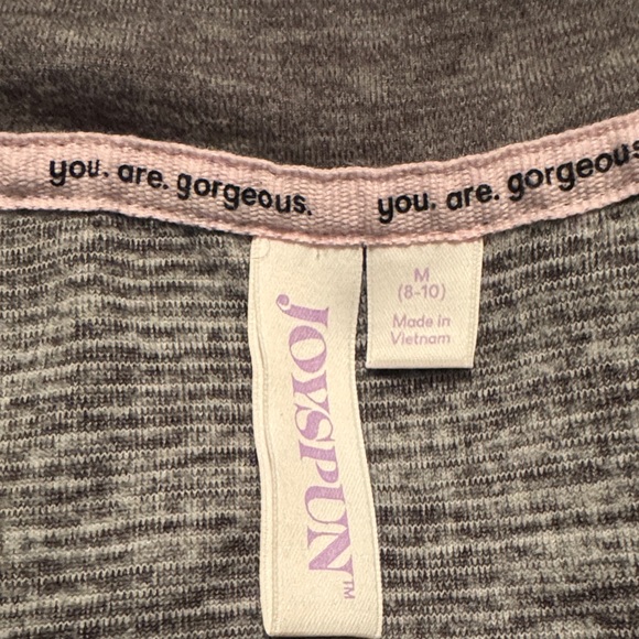 Joyspun Gray Ribbed Lounge Set - Picture 2 of 10